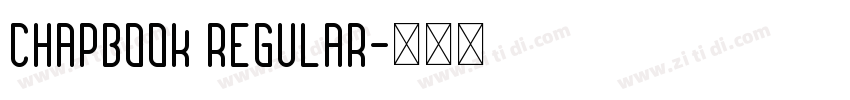 Chapbook Regular字体转换